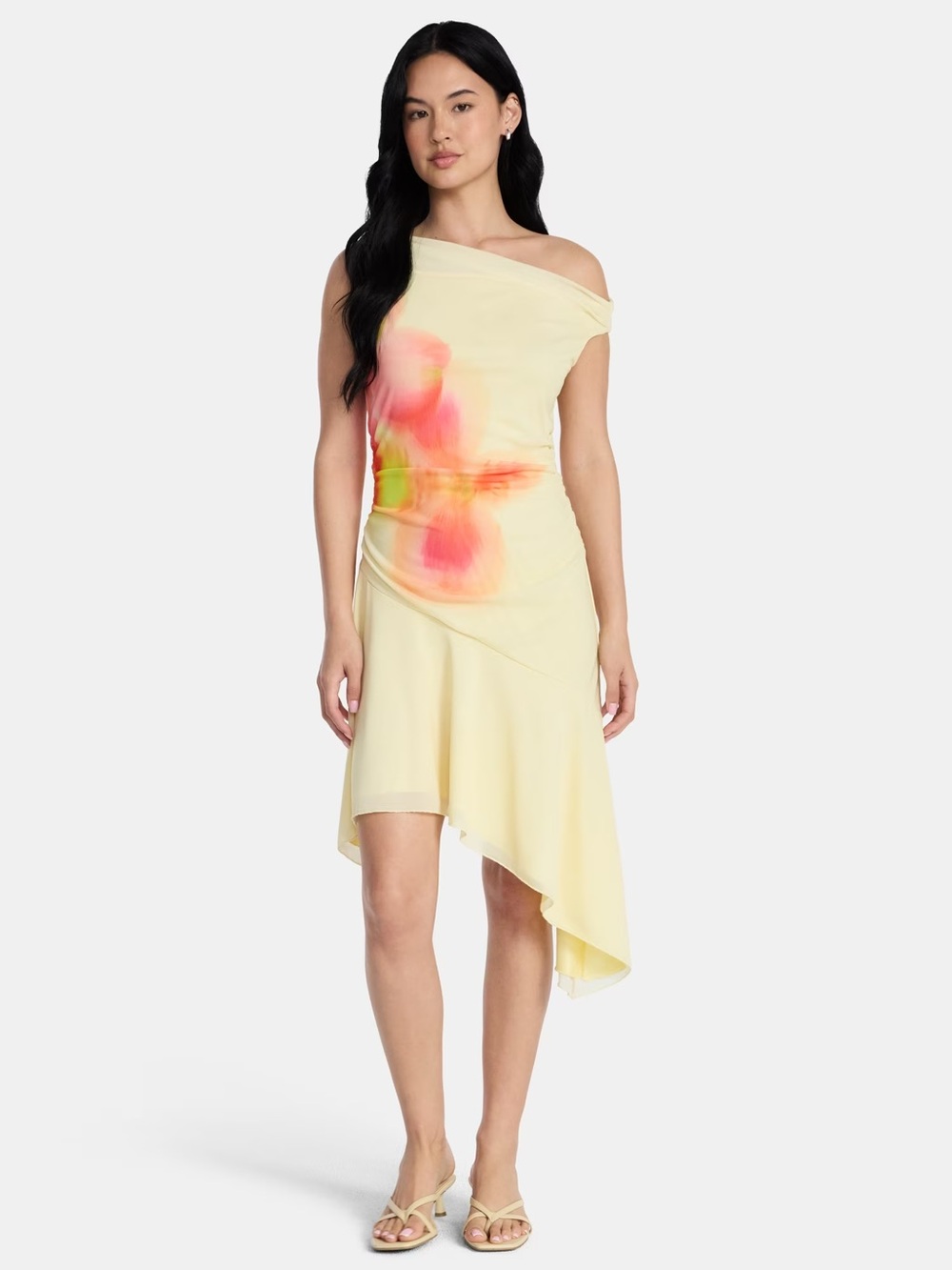 MADDEN NYC Women’s Asymmetrical Midi Dress Size L